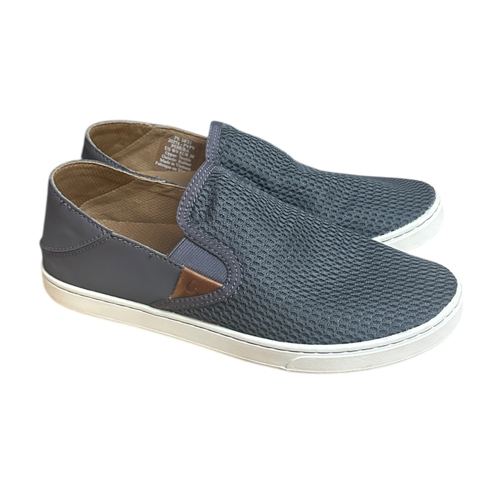 Olukai Pehuea Slip-On Sneaker in Dark Grey Casual Shoe US Women's 9